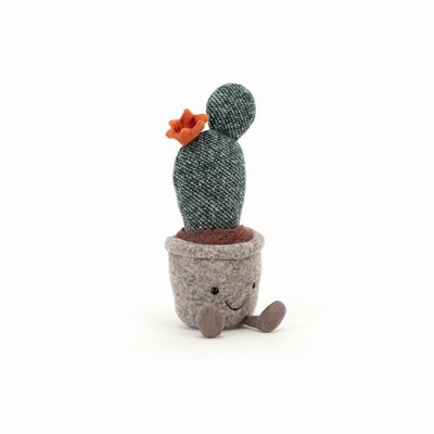 Jellycat Silly Succulent Prickly Pear Cactus USA | 48950PTQS